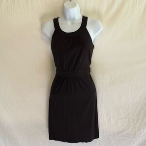 D-183 Loft Black Sleeveless MIDI Summer‎ Dress Size XSP
